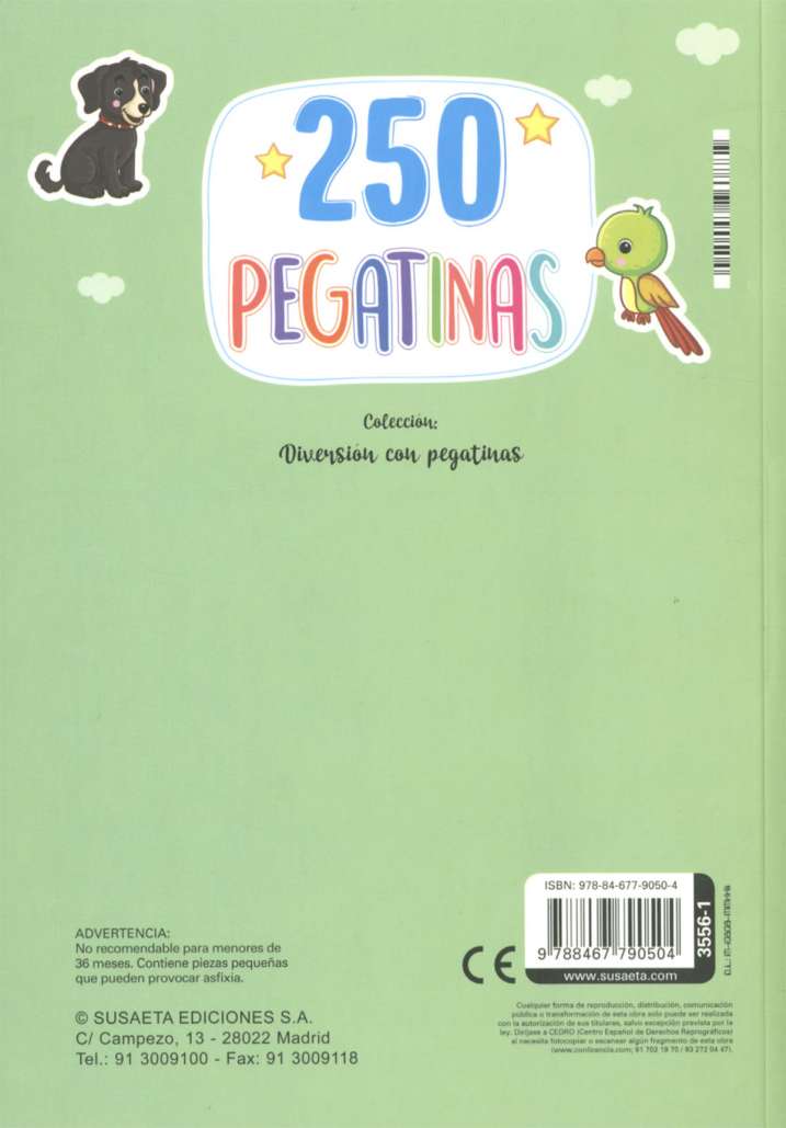 250 pegatinas