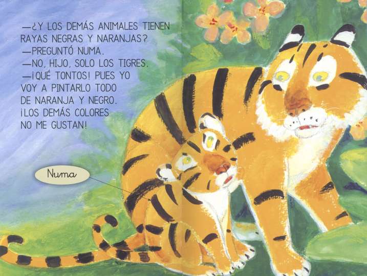 El tigre y los colores