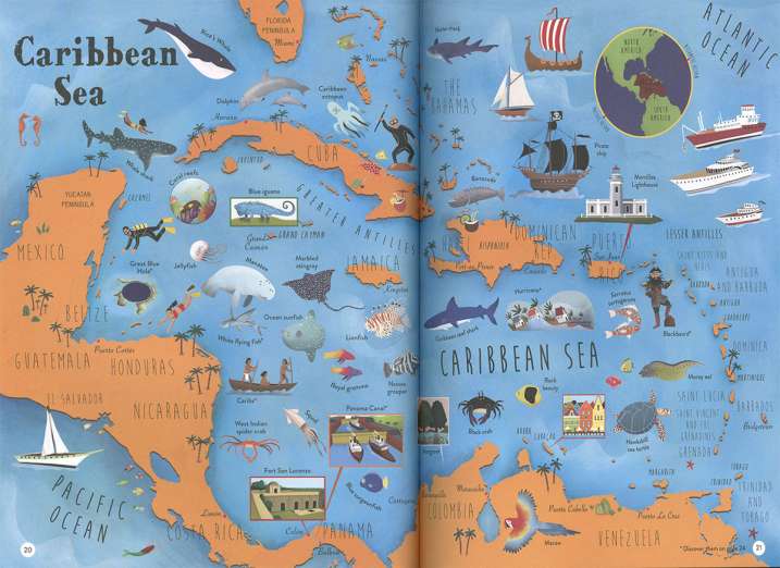 Atlas os the oceans and...