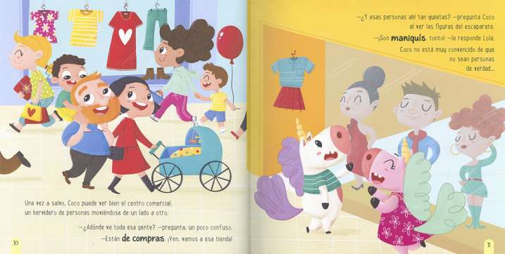 Los unicornios en el centro...