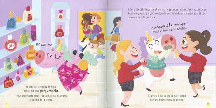 Los unicornios en el centro...