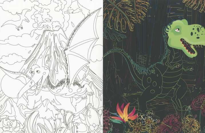 Dinosaurios. Dibujos para...