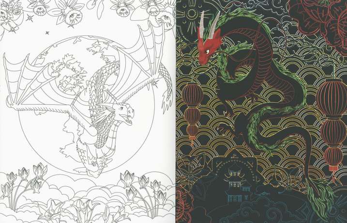 Dragones. Dibujos para...