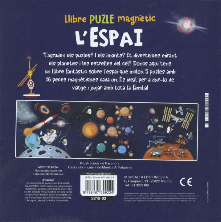 Llibre puzle magnètic L'espai