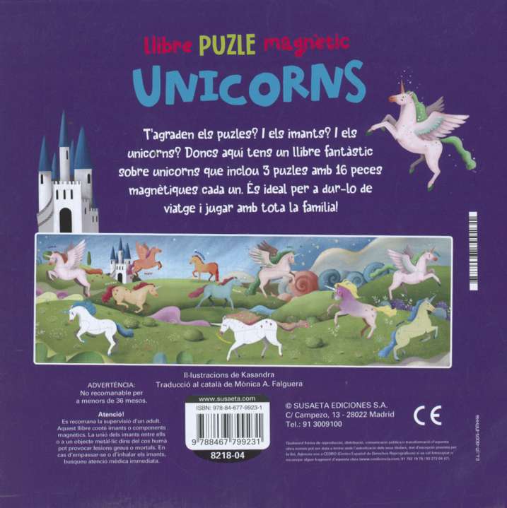Llibre puzle magnètic Unicorns