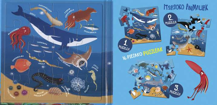 Puzzle magnetikoen liburua...