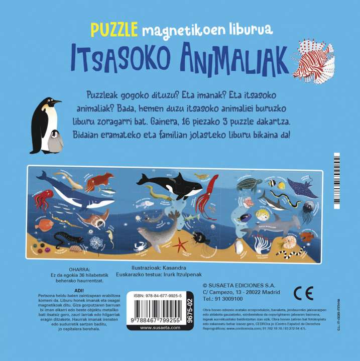 Puzzle magnetikoen liburua...