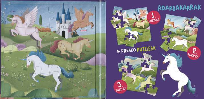 Puzzle magnetikoen liburua...