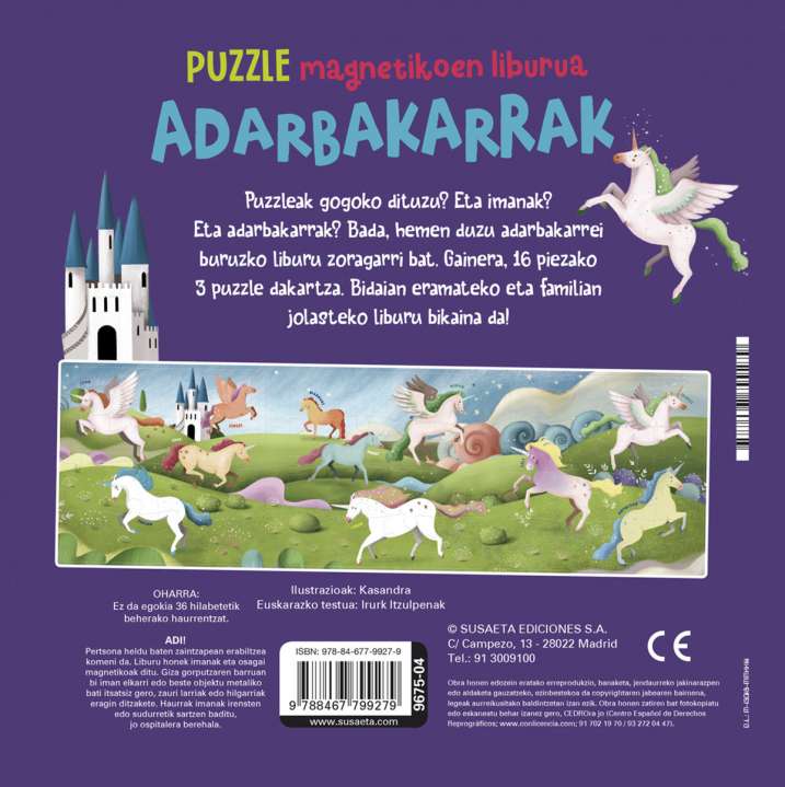 Puzzle magnetikoen liburua...