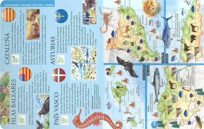 Atlas puzle de España