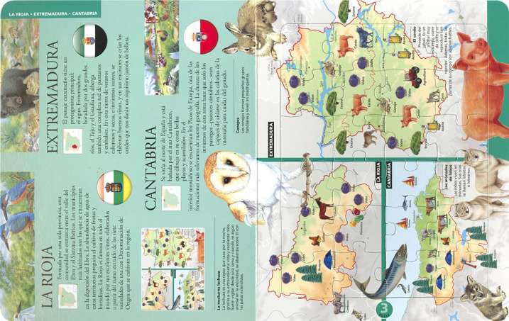 Atlas puzle de España