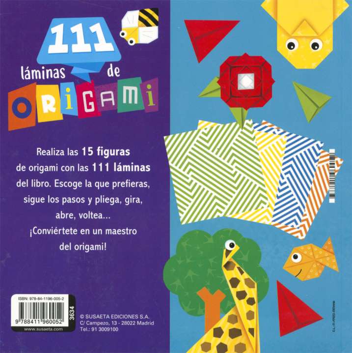 111 LAMINAS DE ORIGAMI