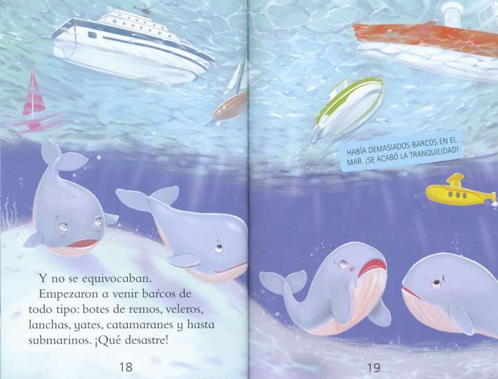 La pequeña ballena azul