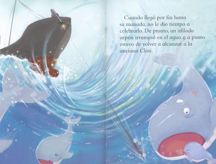 La pequeña ballena azul