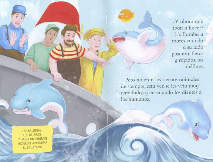 La pequeña ballena azul