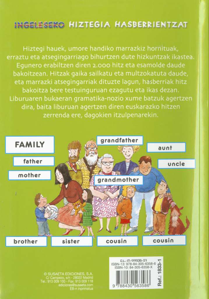 Diccionario euskera/inglés...