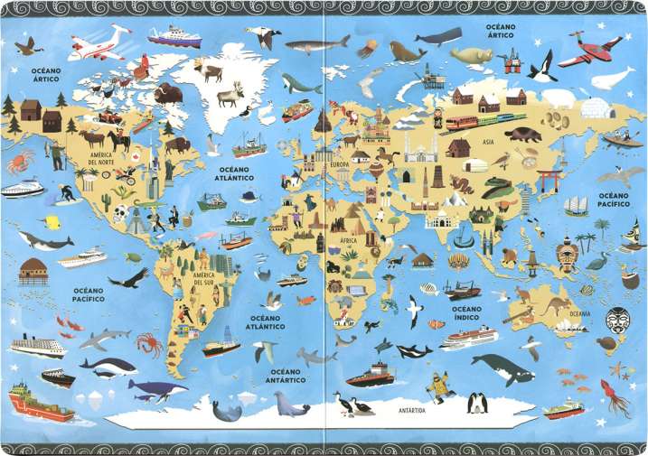 Atlas puzle del mundo los...