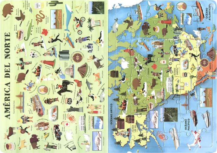 Atlas puzle del mundo los...