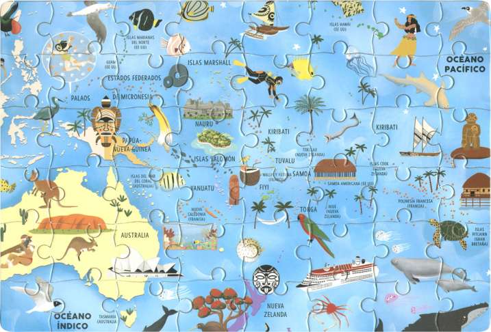 Atlas puzle del mundo los...