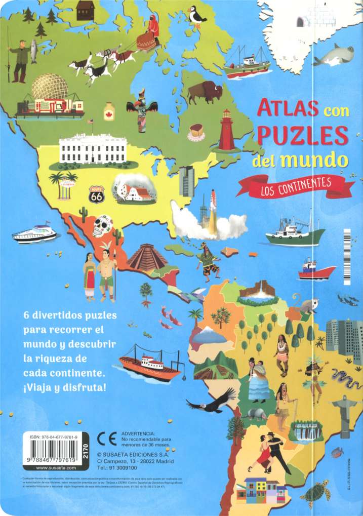 Atlas puzle del mundo los...