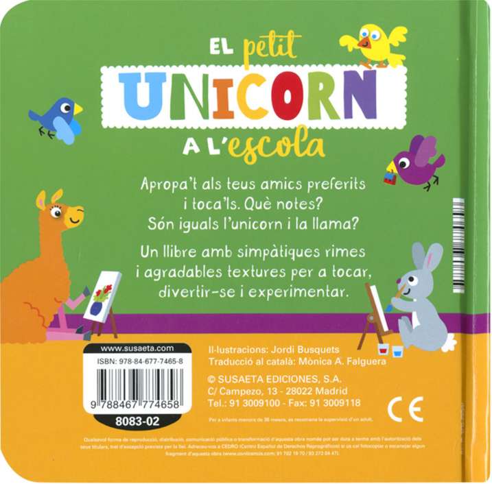 El petit unicorn a l'escola