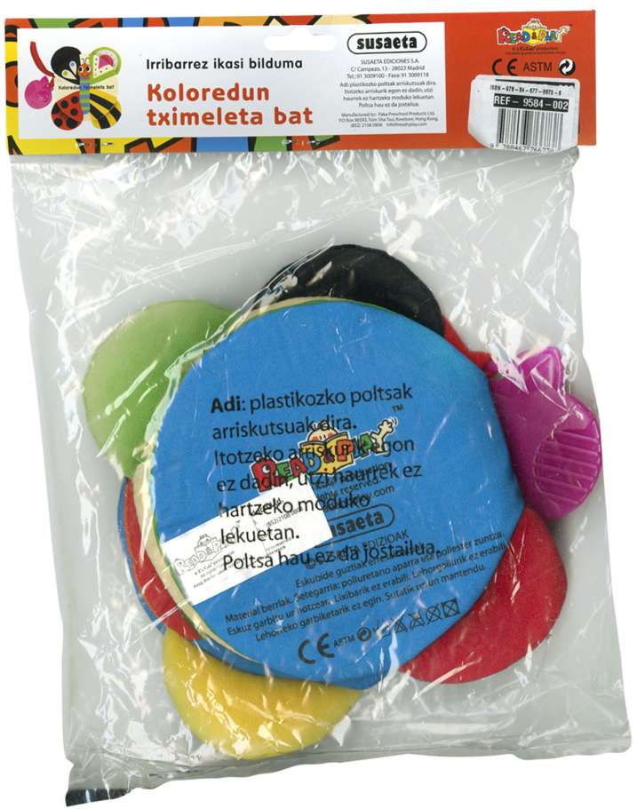 Koloredun tximeleta bat