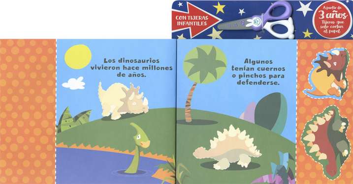 Recorta y pega dinosaurios