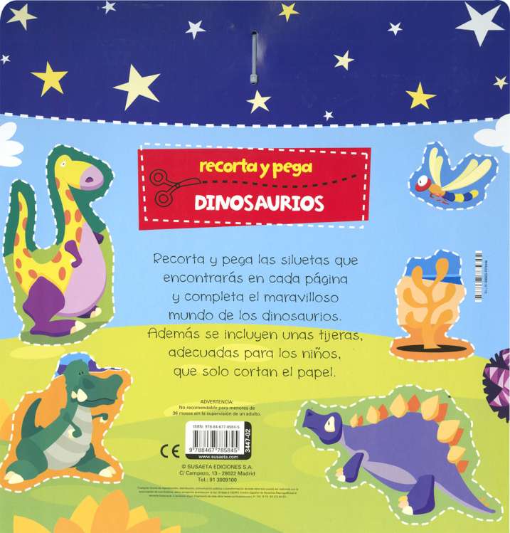 Recorta y pega dinosaurios