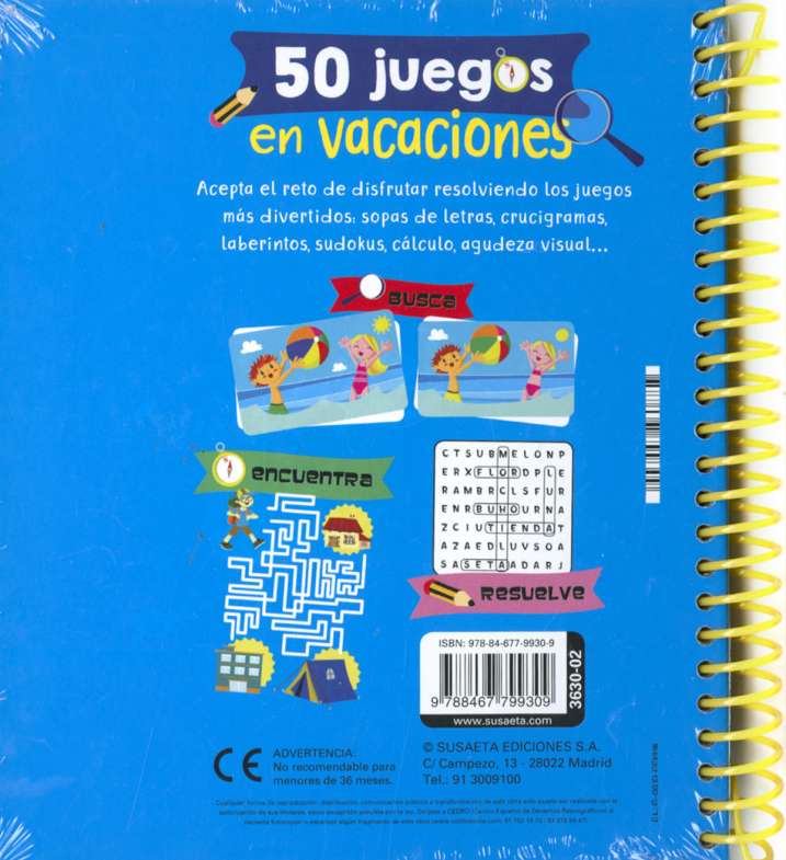 50 juegos en vacaciones