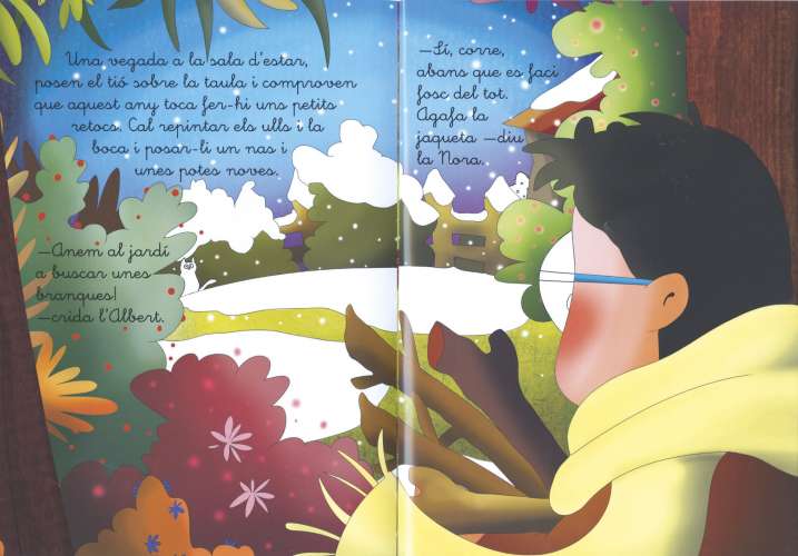 El Tió de Nadal amb adhesius