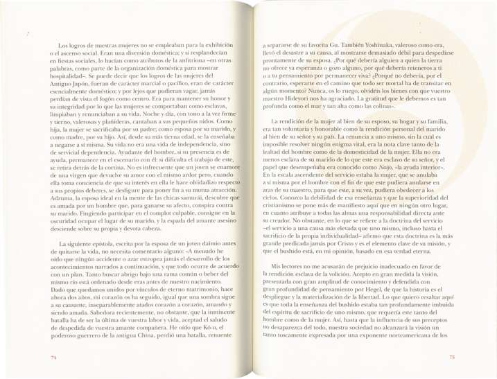 El código del samurái....