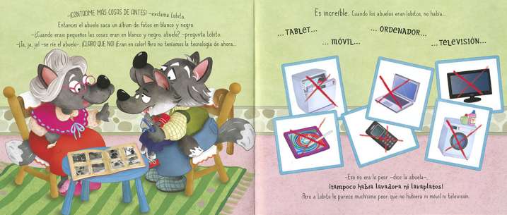 Lobito visita a los abuelos