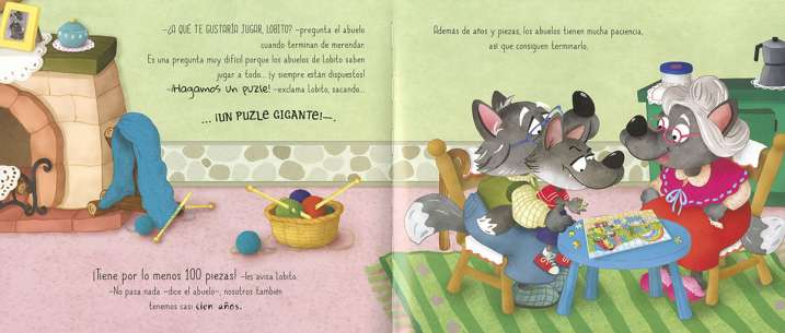 Lobito visita a los abuelos