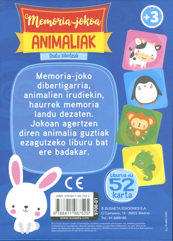 Memoria-jokoa animaliak