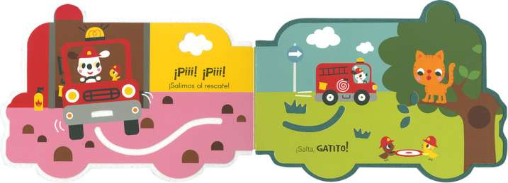 El camión de bomberos