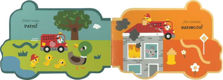 El camión de bomberos