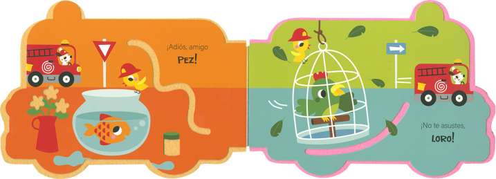 El camión de bomberos