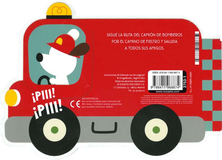 El camión de bomberos