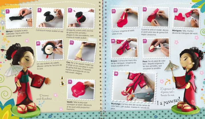 Fofutxes. Nines de goma EVA