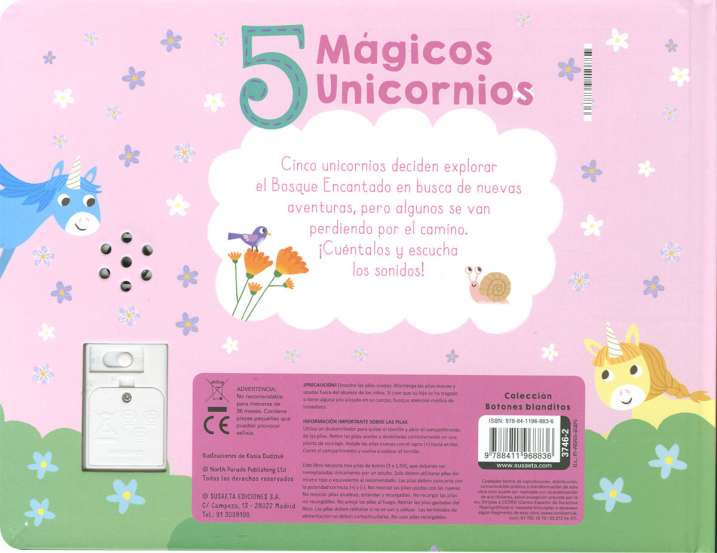 5 mágicos unicornios