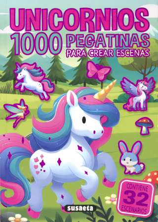 Unicornios. 1000 pegatinas...