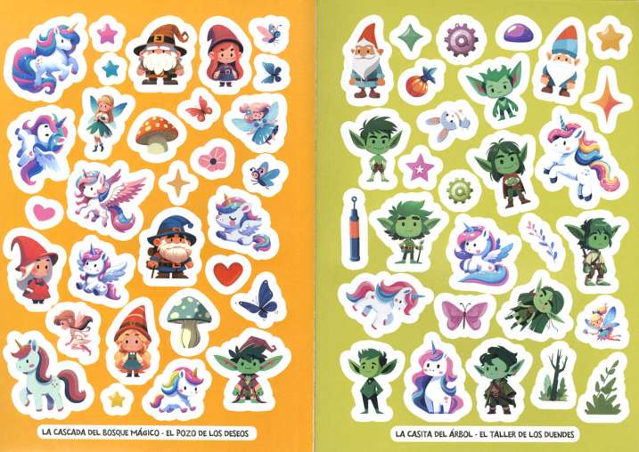 Unicornios. 1000 pegatinas...