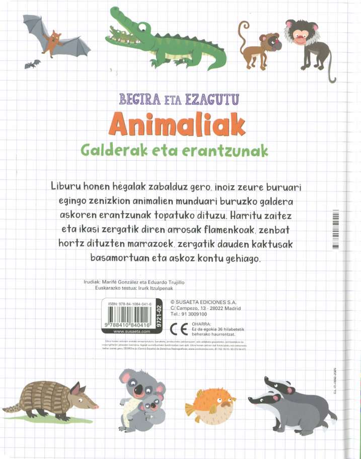 Animaliak galderak eta...