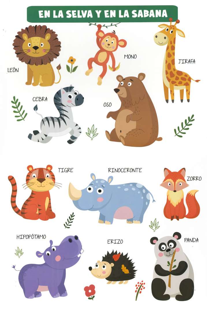 Aprendo palabras. Animales