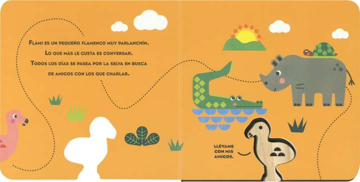 Un flamenco parlanchín