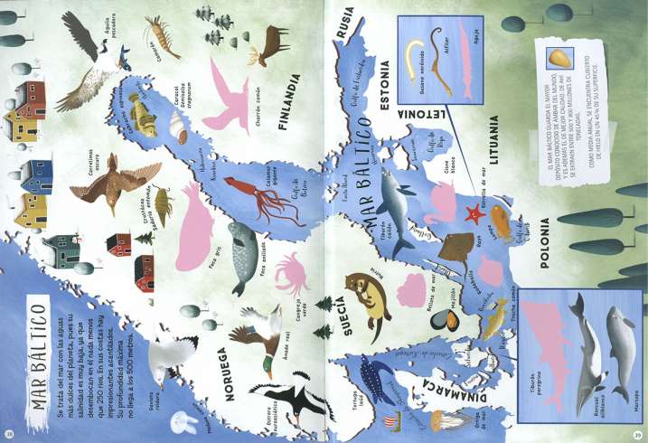 Atlas de mares y océanos...