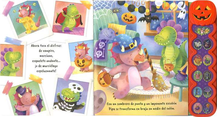 Dino en Halloween