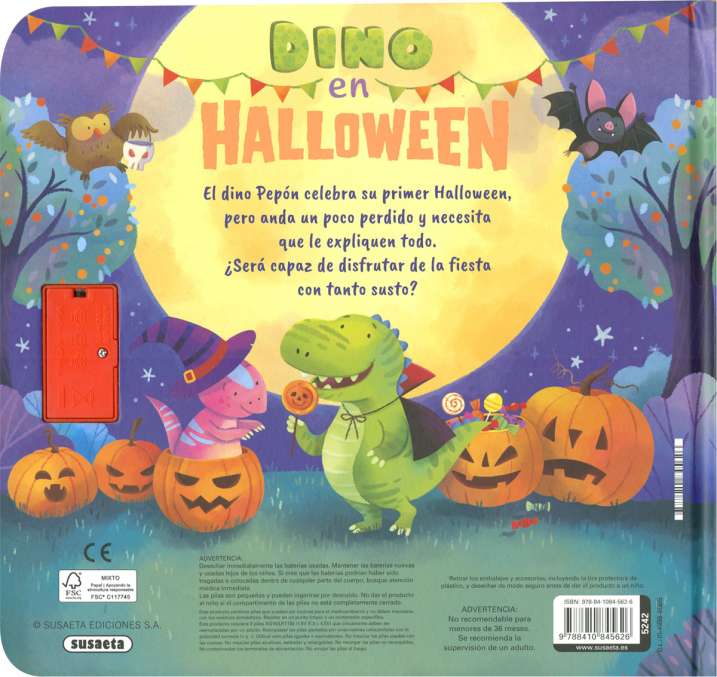 Dino en Halloween