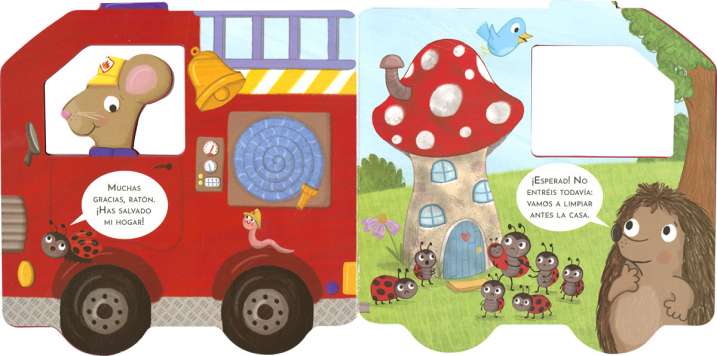 El camión de bomberos