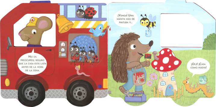 El camión de bomberos